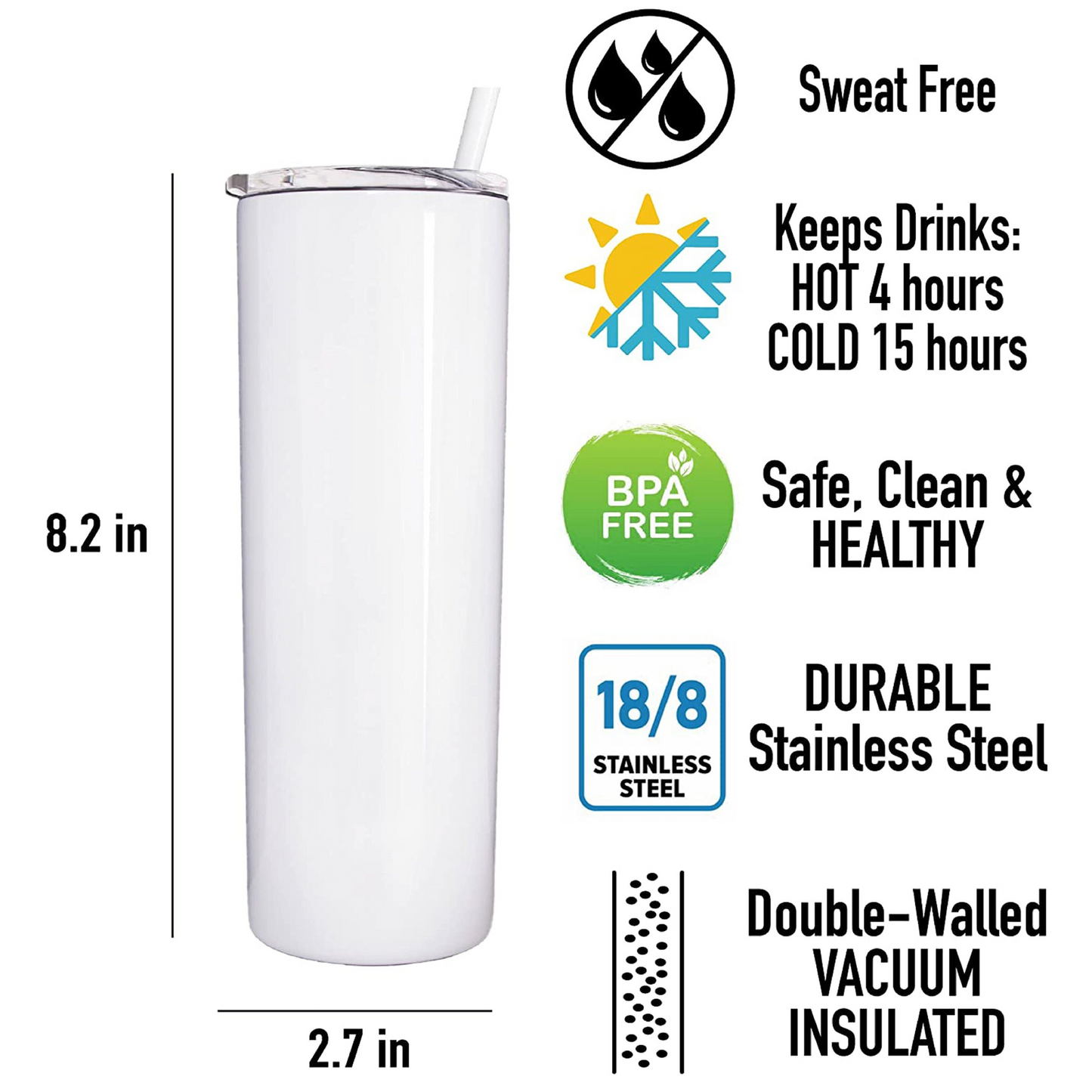 20 oz Personalized Respiratory Therapist Tumbler - Vinyl Decal