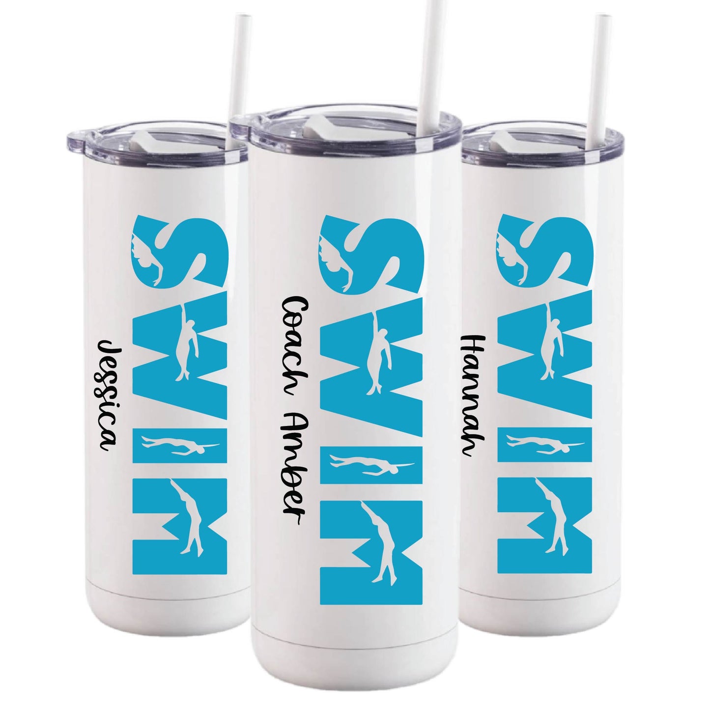 Personalized Swim Team Tumbler