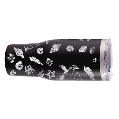 40 oz Personalized Sea Life Tumbler - Laser Engraved