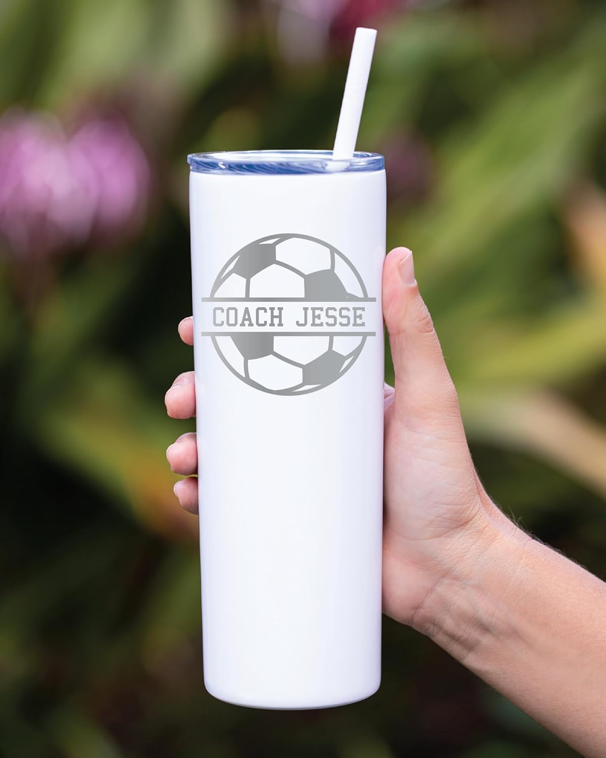 AVITO Personalized Coach Gift - Laser Engraved - Vacuum Insulated - 20 oz Tumbler with Lid and Straw - Sports Tumbler - Coach Coffee Mug - Coach Appreciation - End of Year Gift