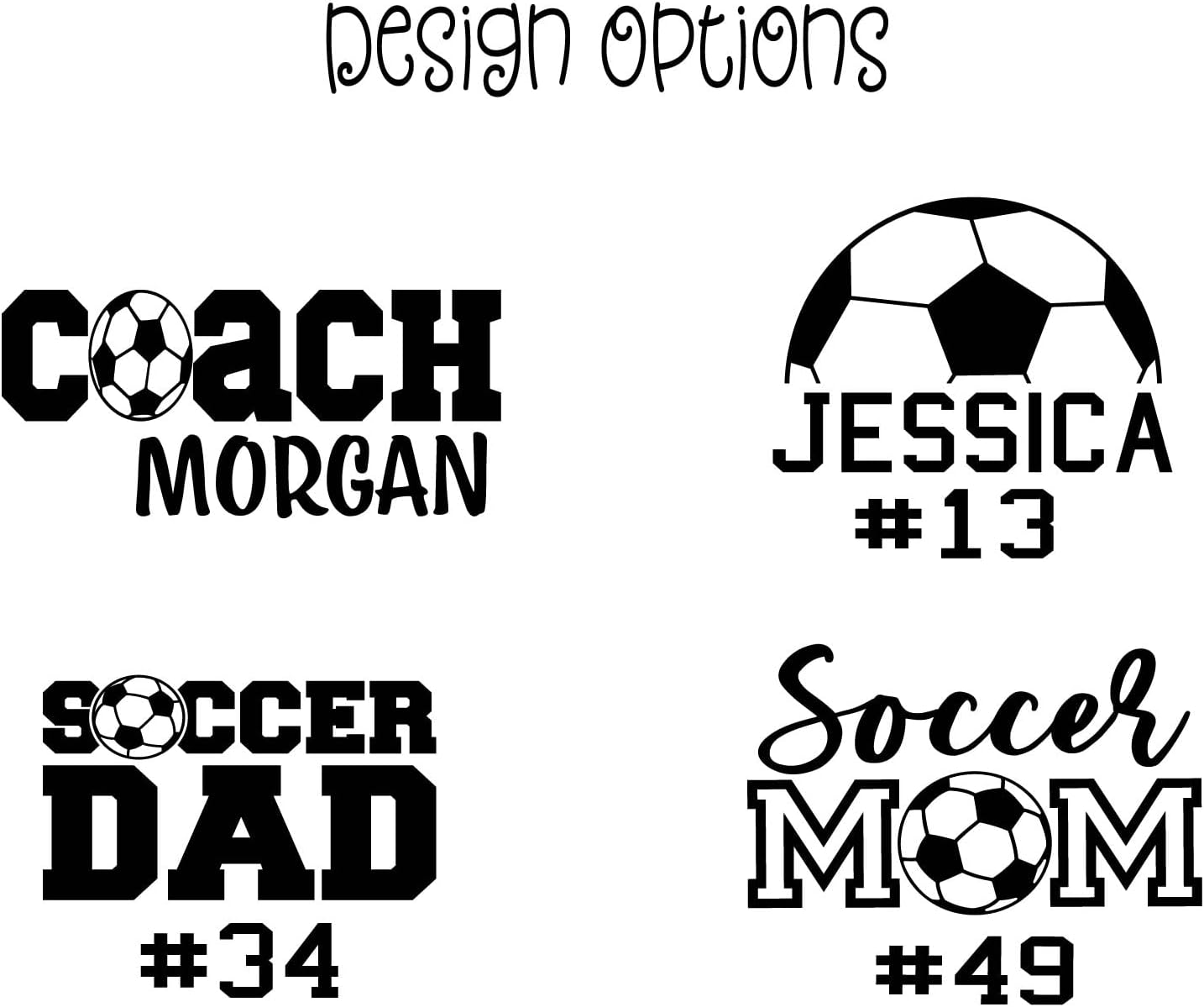 AVITO Personalized Soccer Tumbler - Laser Engraved - Vacuum Insulated - 20 oz Tumbler with Lid and Straw - Soccer Mom Tumbler