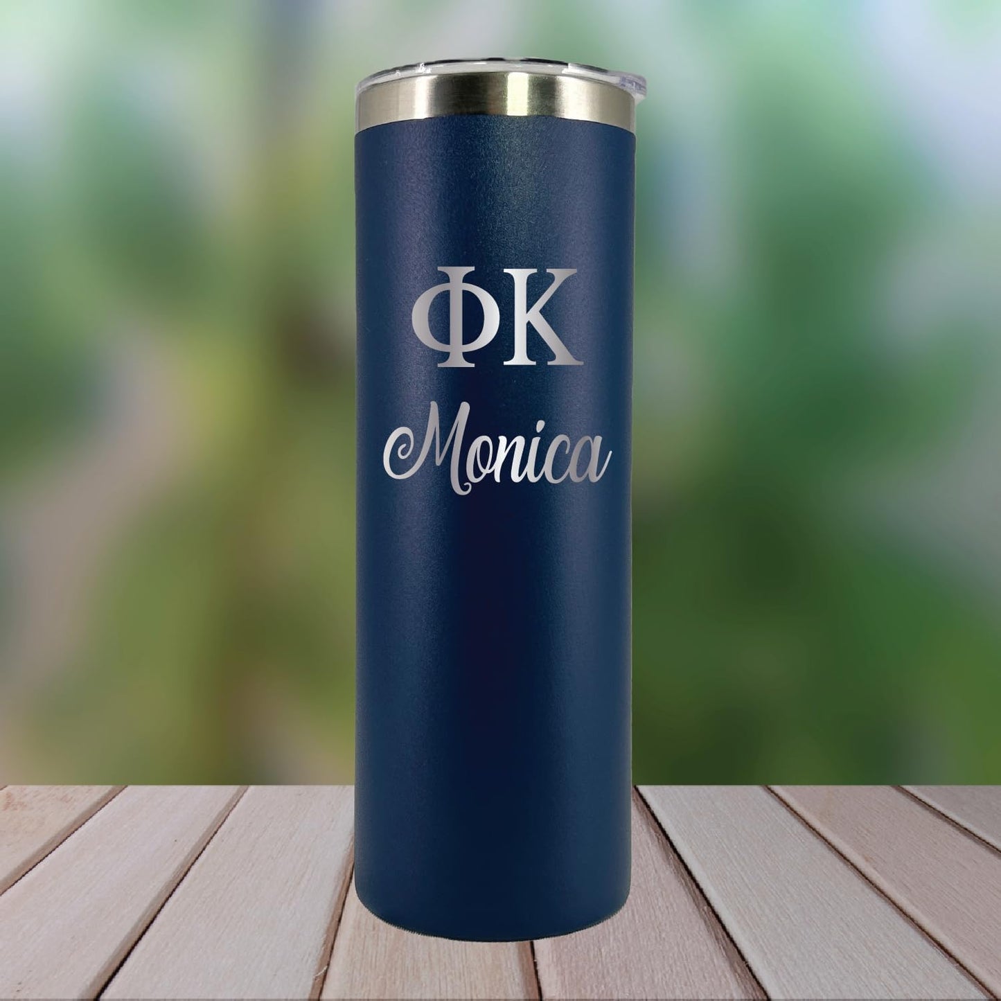 AVITO Personalized Sorority Tumbler - Laser Engraved - 20 oz Stainless Steel with Straw and Lid - Vacuum Insulated - Little and Big Gifts - Sorority Gift