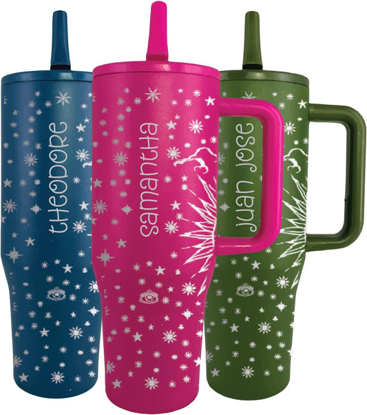 40 oz Personalized Celestial Tumbler - Laser Engraved