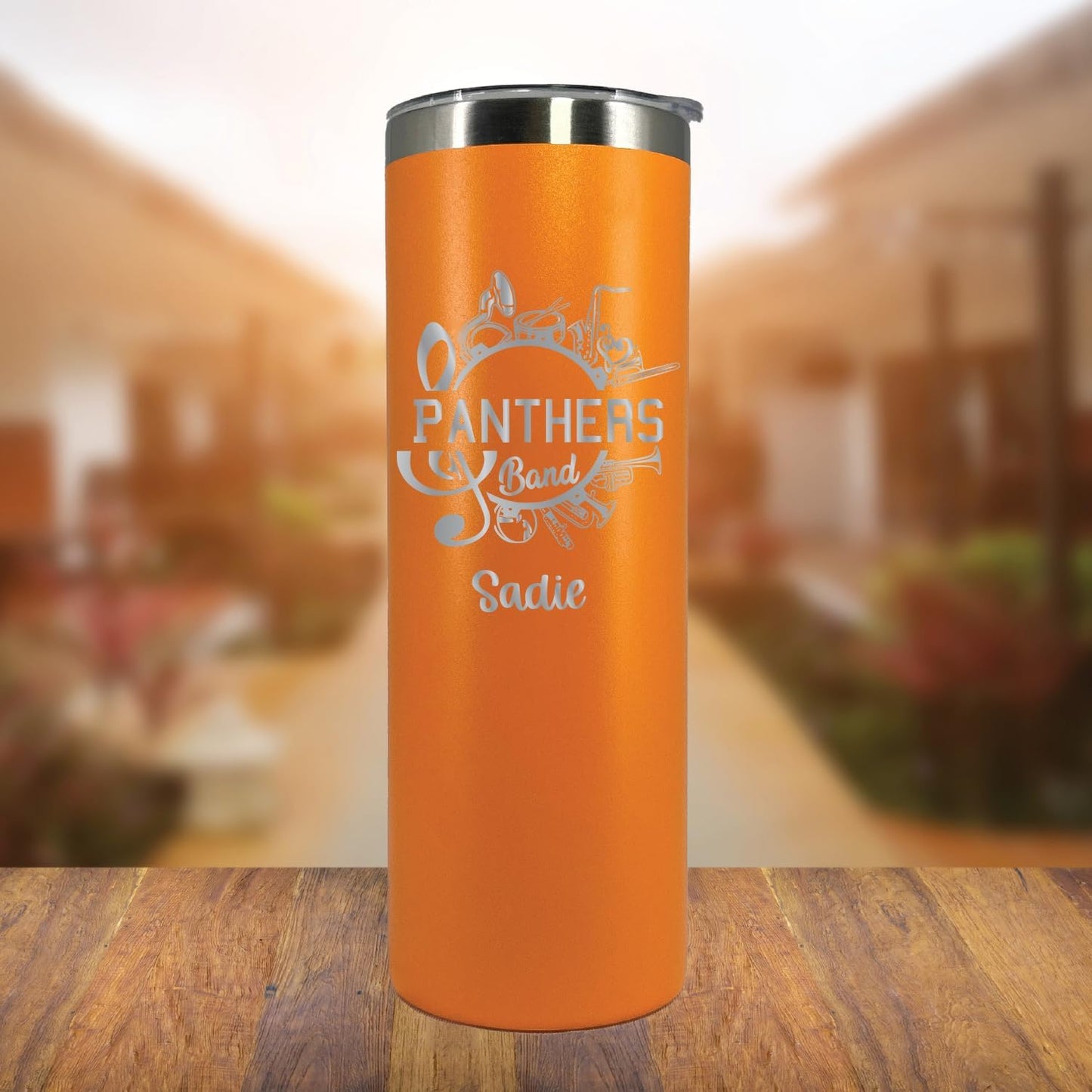 AVITO Personalized Marching Band Tumbler - Laser Engraved - Vacuum Insulated - Stainless Steel - 20 oz Tumbler with Lid and Straw - Band Director Gift - Band Gifts