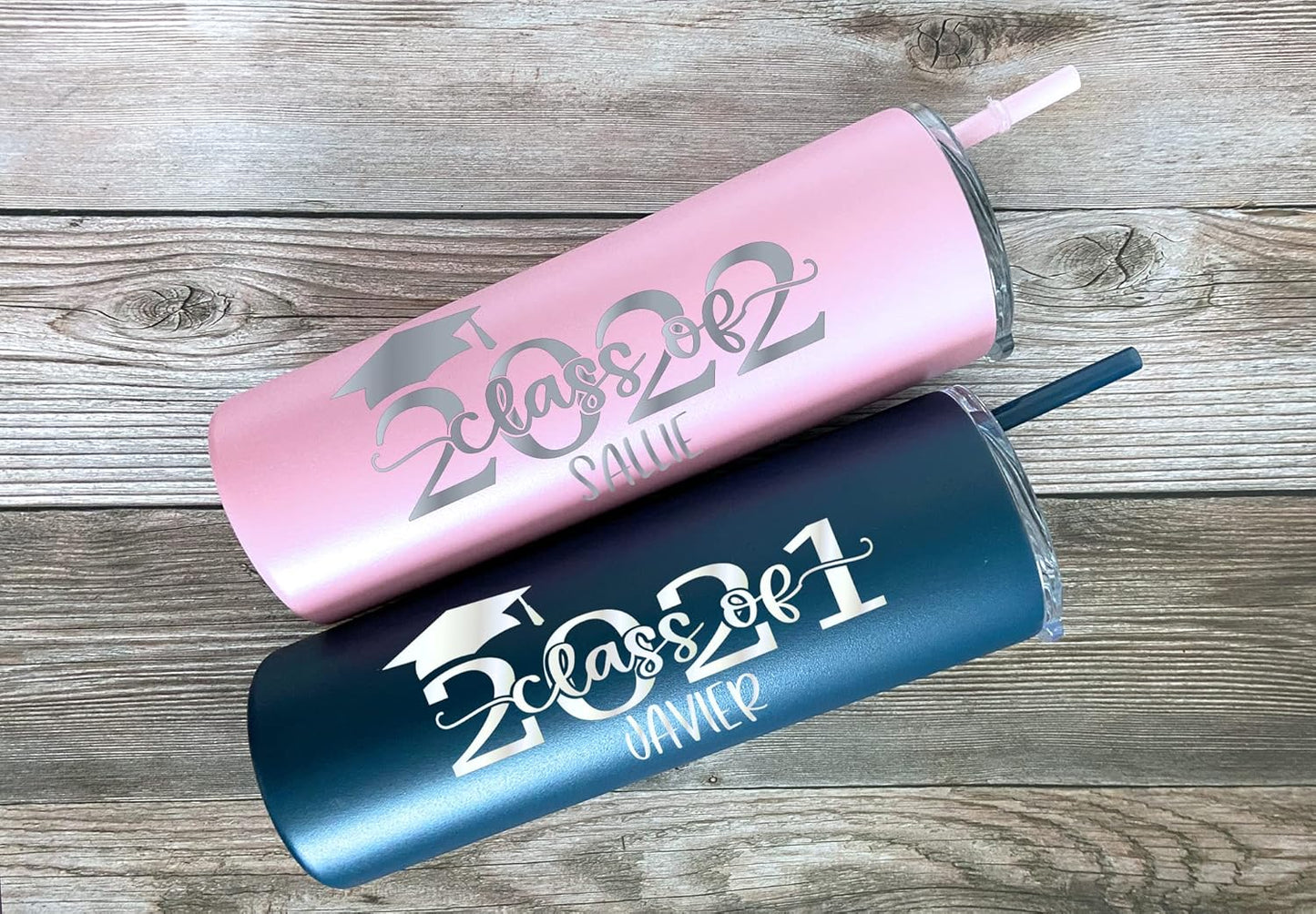 AVITO 20 oz Personalized Graduation Tumbler, Class of 2025 | Laser Engraved | Keepsake | Senior 2025 | Grad Gift for Him Her