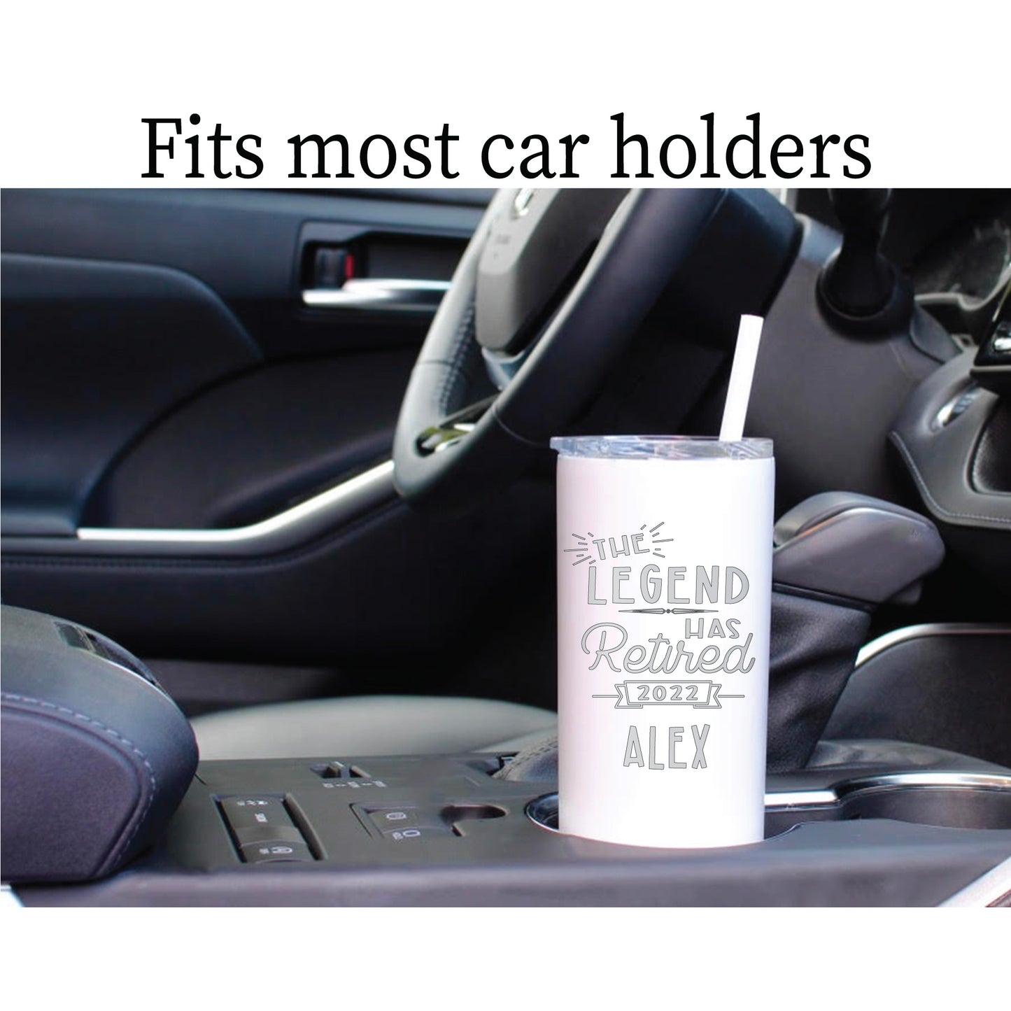 Personalized 2023 Retired "The Legend" Tumbler - Laser Engraved