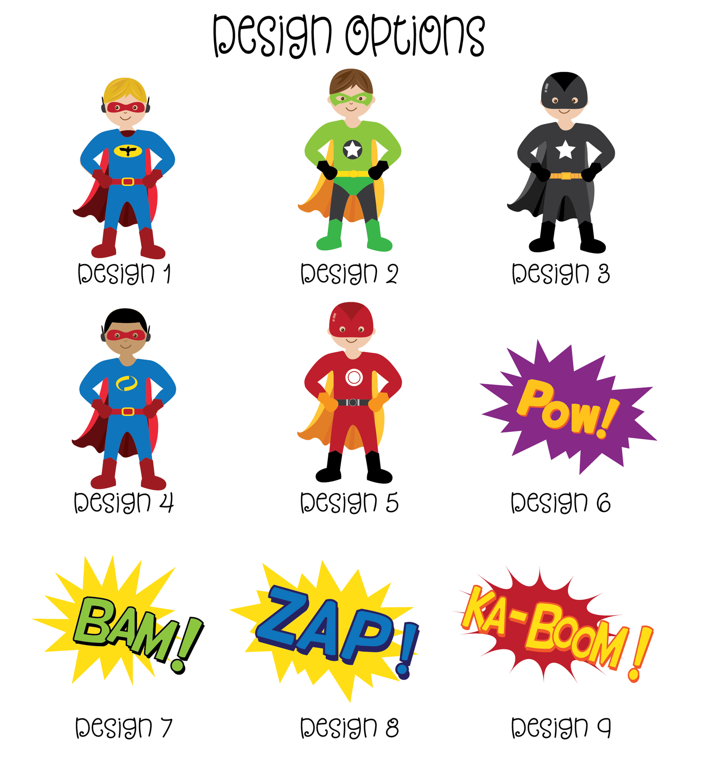 12 oz Boys Superhero Water Bottle