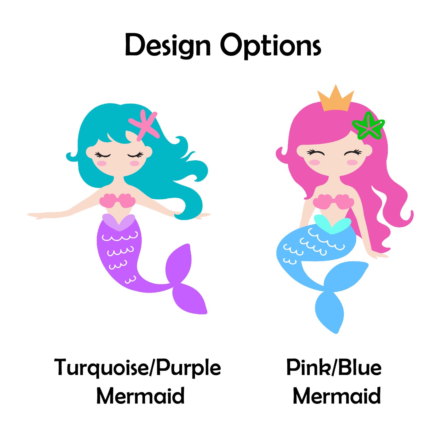 Botella de agua de sirena para niños de 12 oz