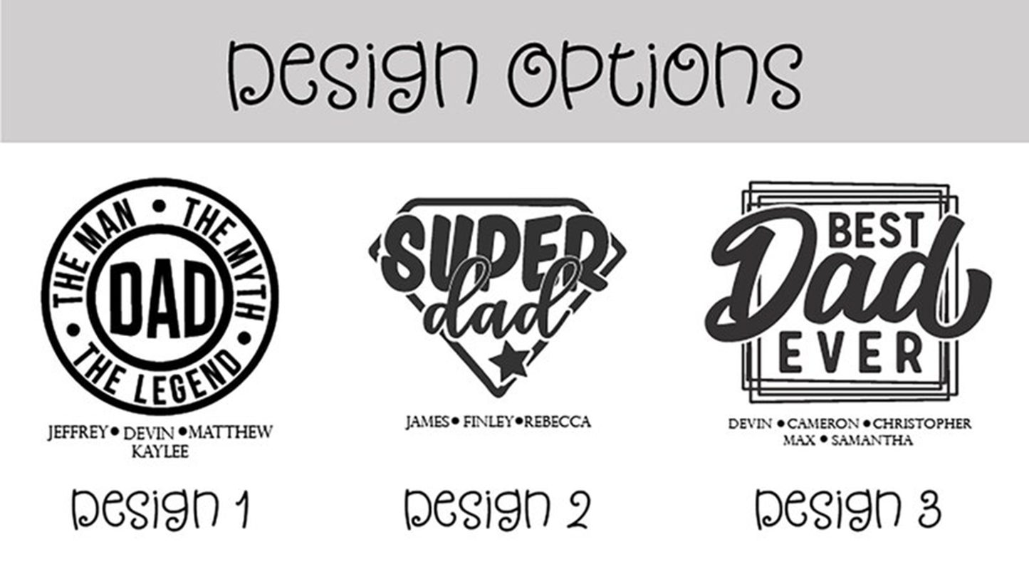 22 oz Personalized Dad Tumbler - Laser Engraved