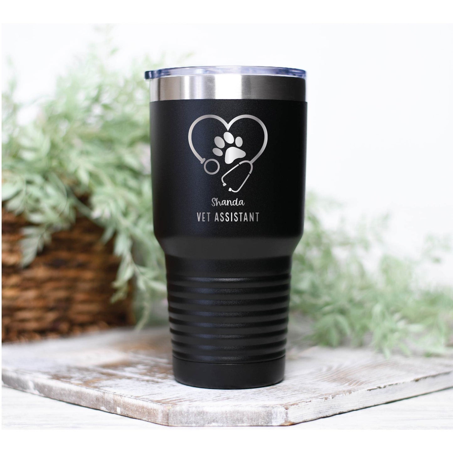30 oz Personalized Vet Tech Tumbler