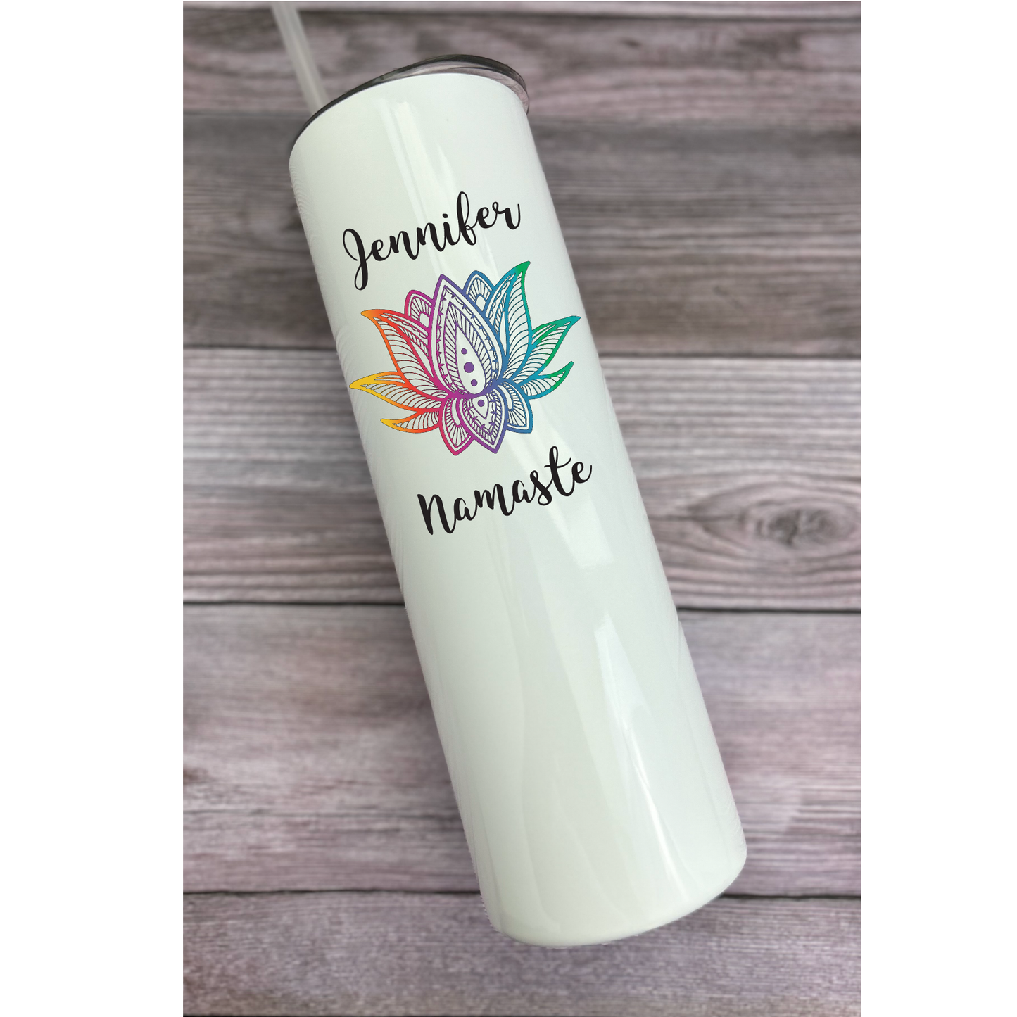 30 oz Personalized Yoga Tumbler