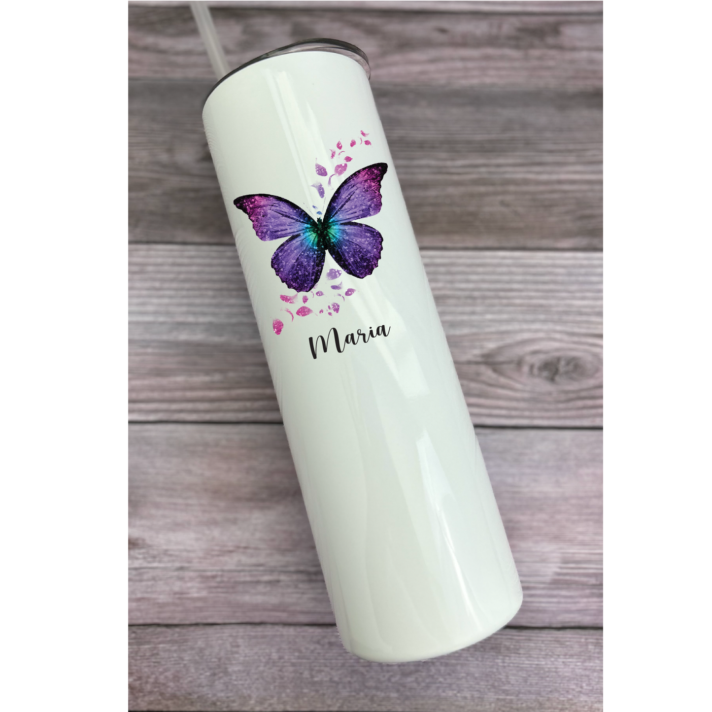 30 oz Personalized Butterfly Tumbler