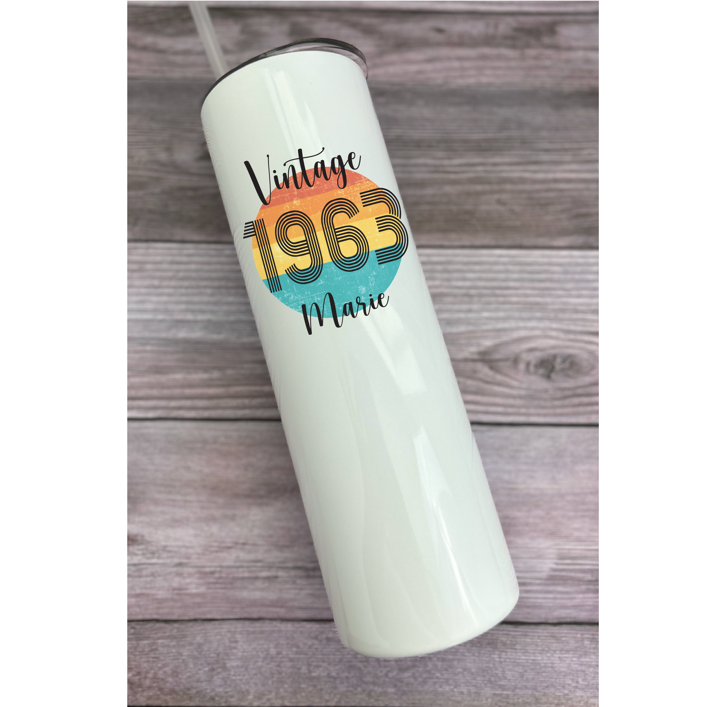 30 oz Personalized Vintage Birthday Tumbler
