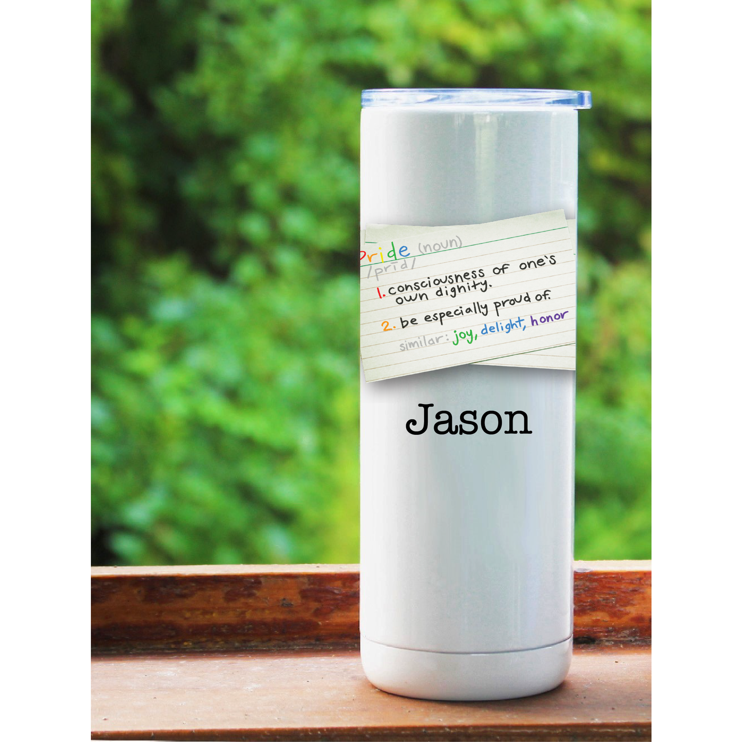 20 oz Maker Personalized Pride Notecard Tumbler