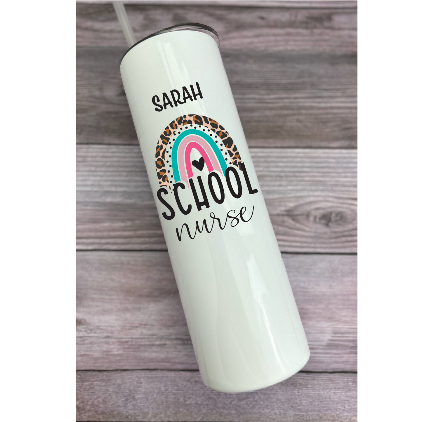 30 oz Personalized School Nurse Tumbler