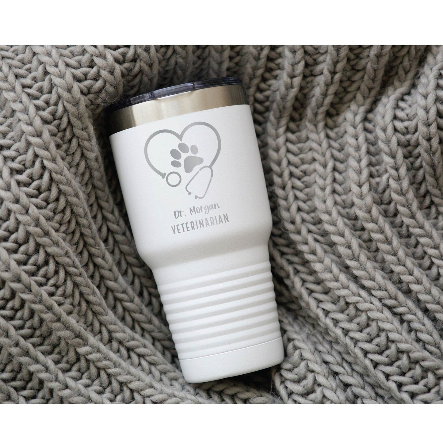 30 oz Personalized Vet Tech Tumbler
