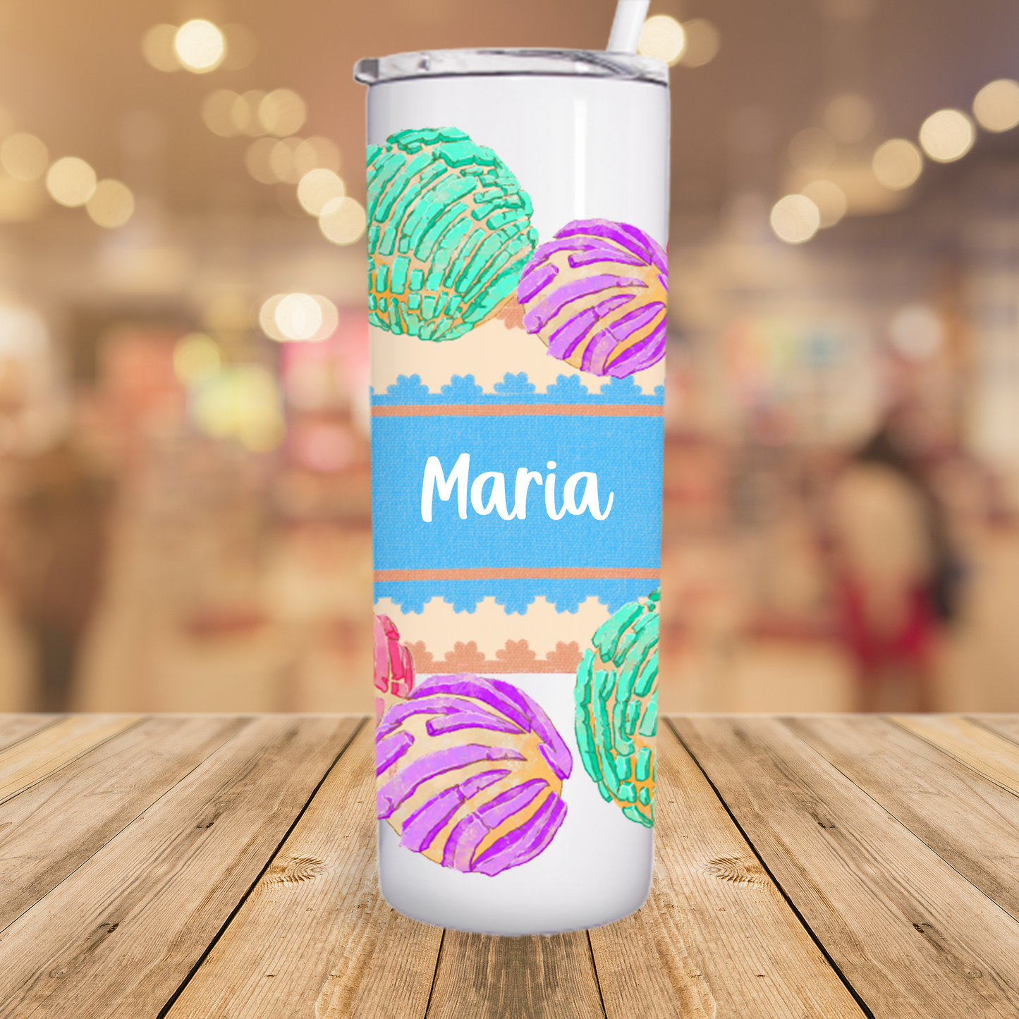 20 oz Personalized Concha Tumbler