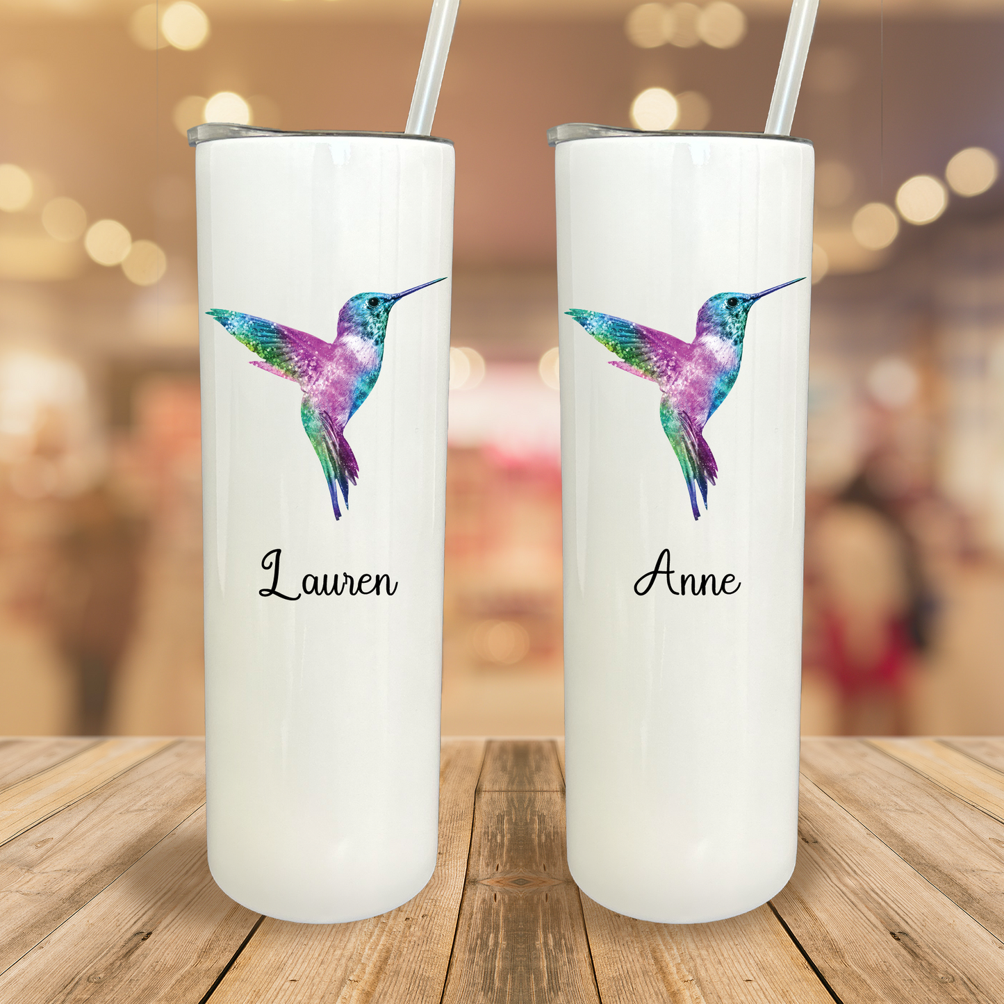 30 oz Personalized Hummingbird Tumbler