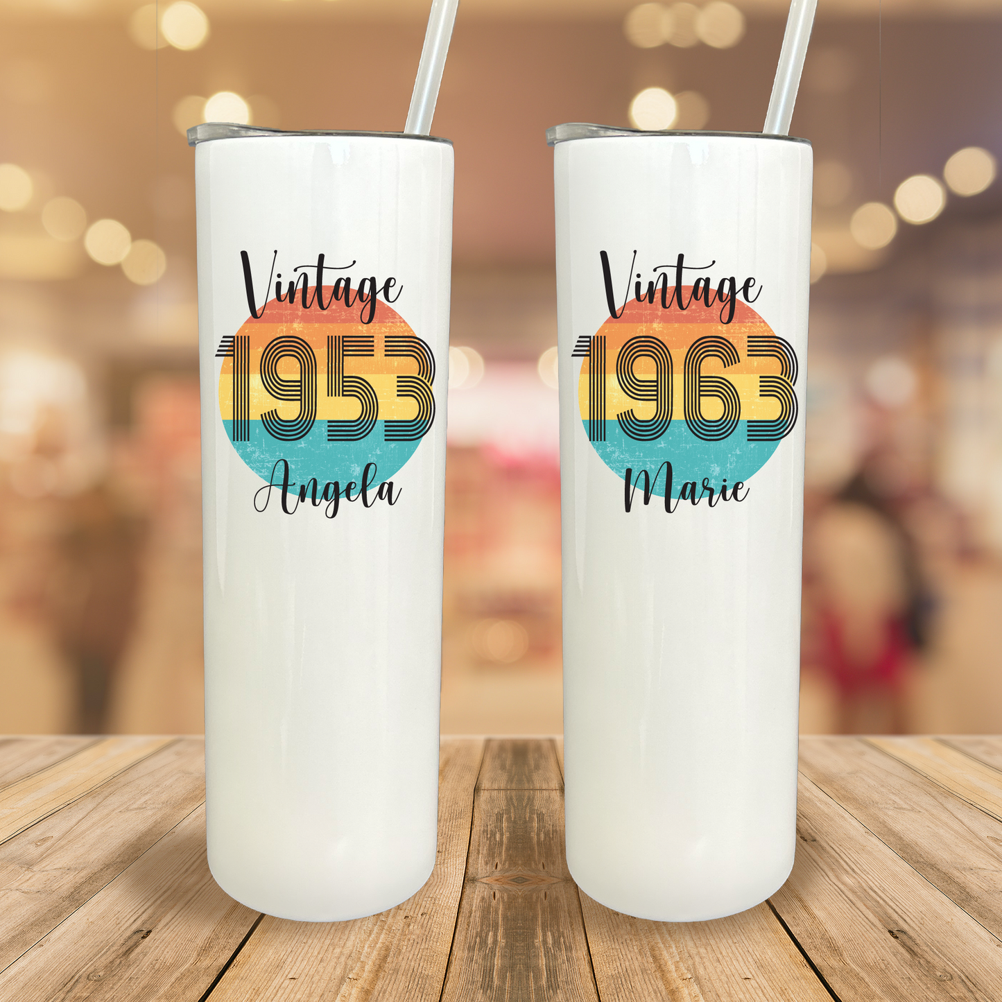 30 oz Personalized Vintage Birthday Tumbler