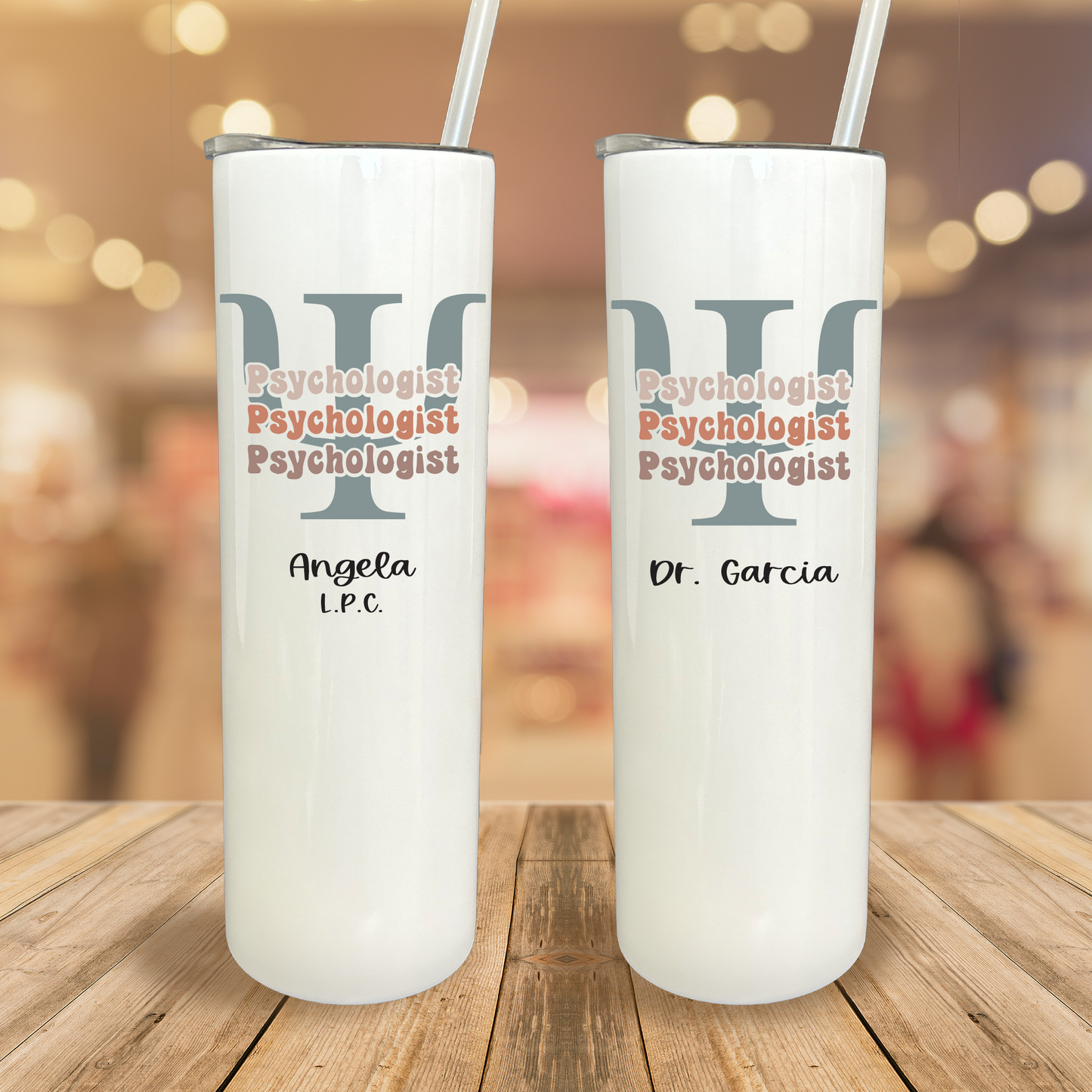 30 oz Personalized Psychologist Tumbler