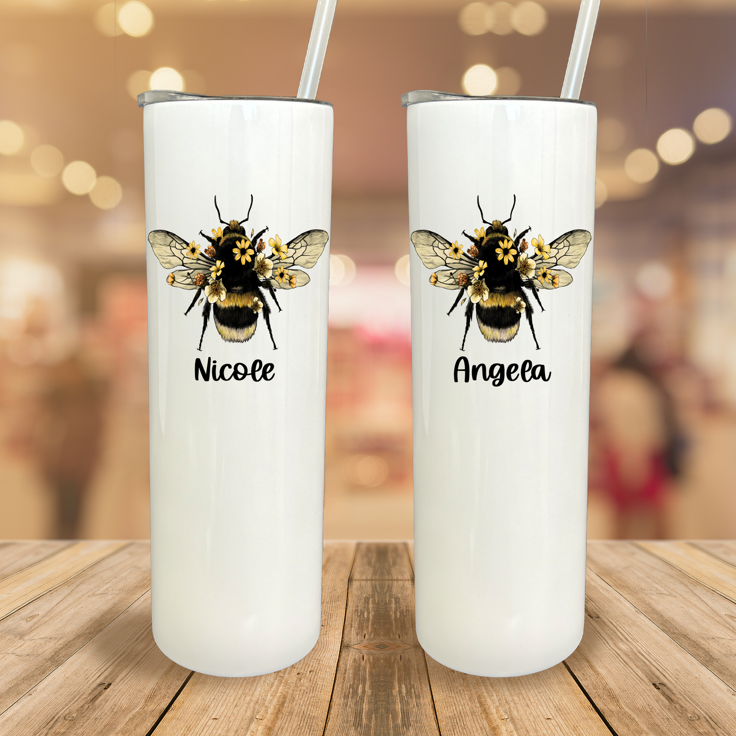 30 oz Personalized Bee Tumbler