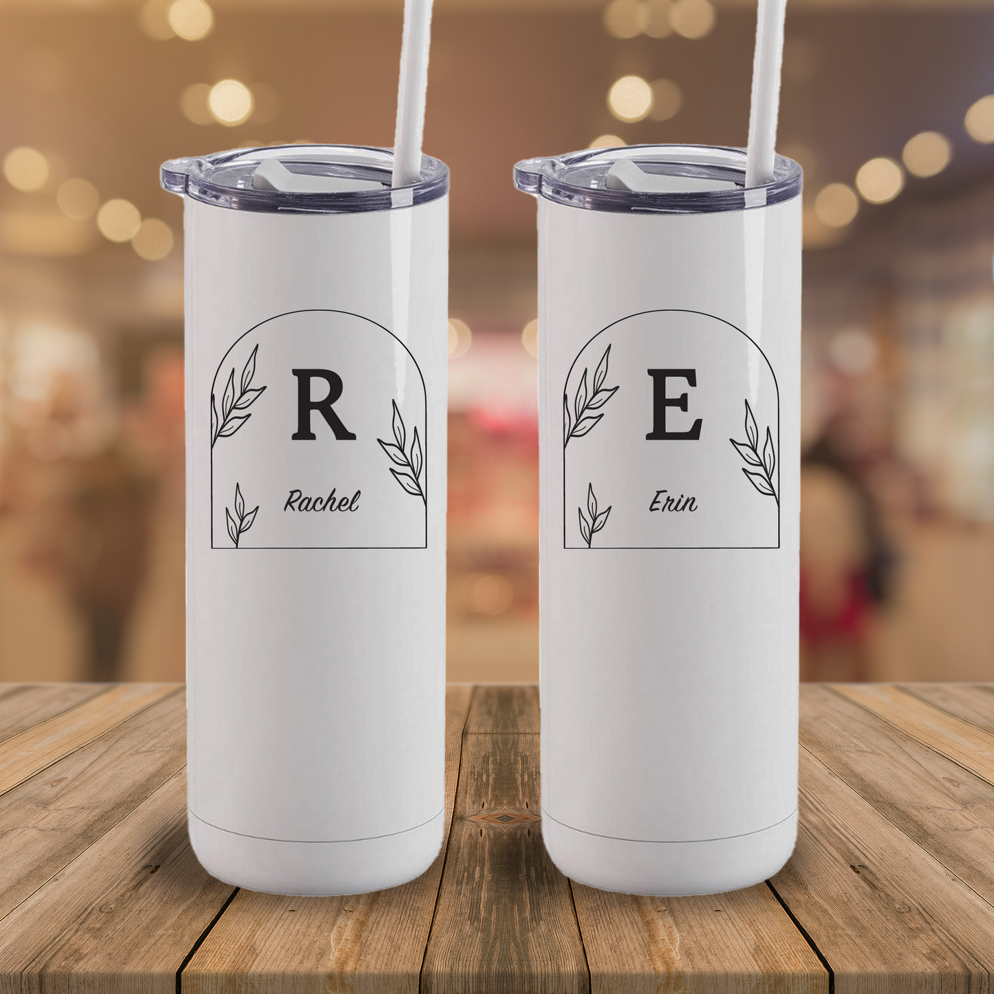 Personalized Monogram Arch Tumbler