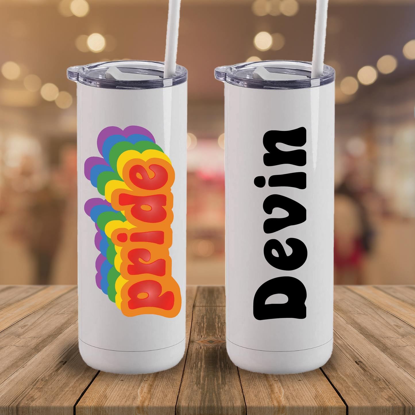 20 oz Maker Personalized Retro Pride Tumbler