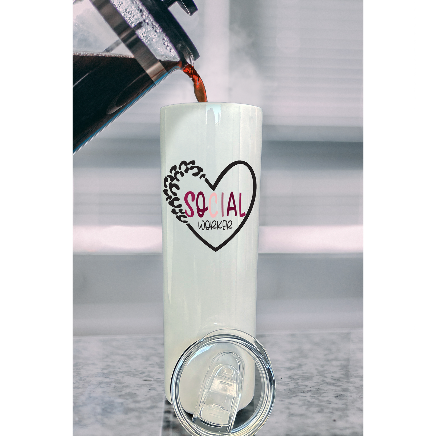 30 oz Personalized Social Worker Tumbler