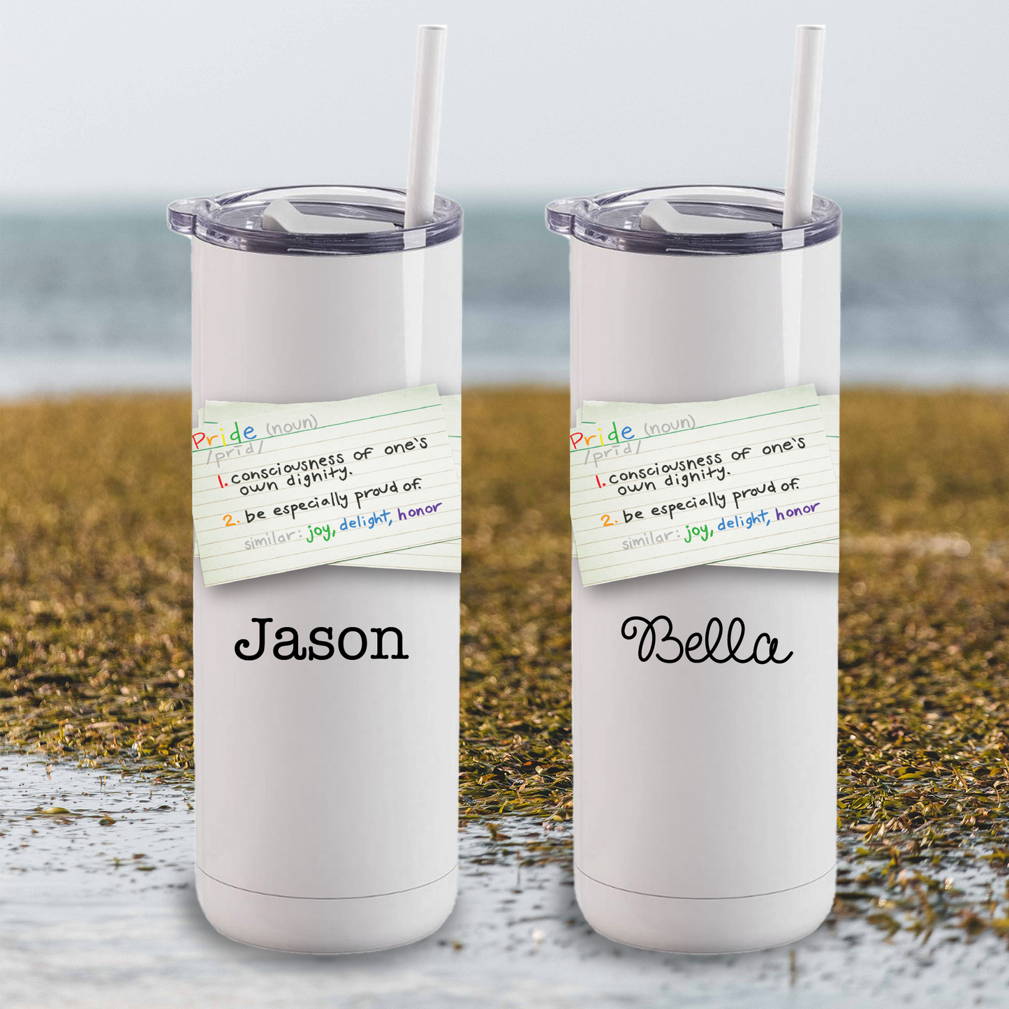 20 oz Maker Personalized Pride Notecard Tumbler