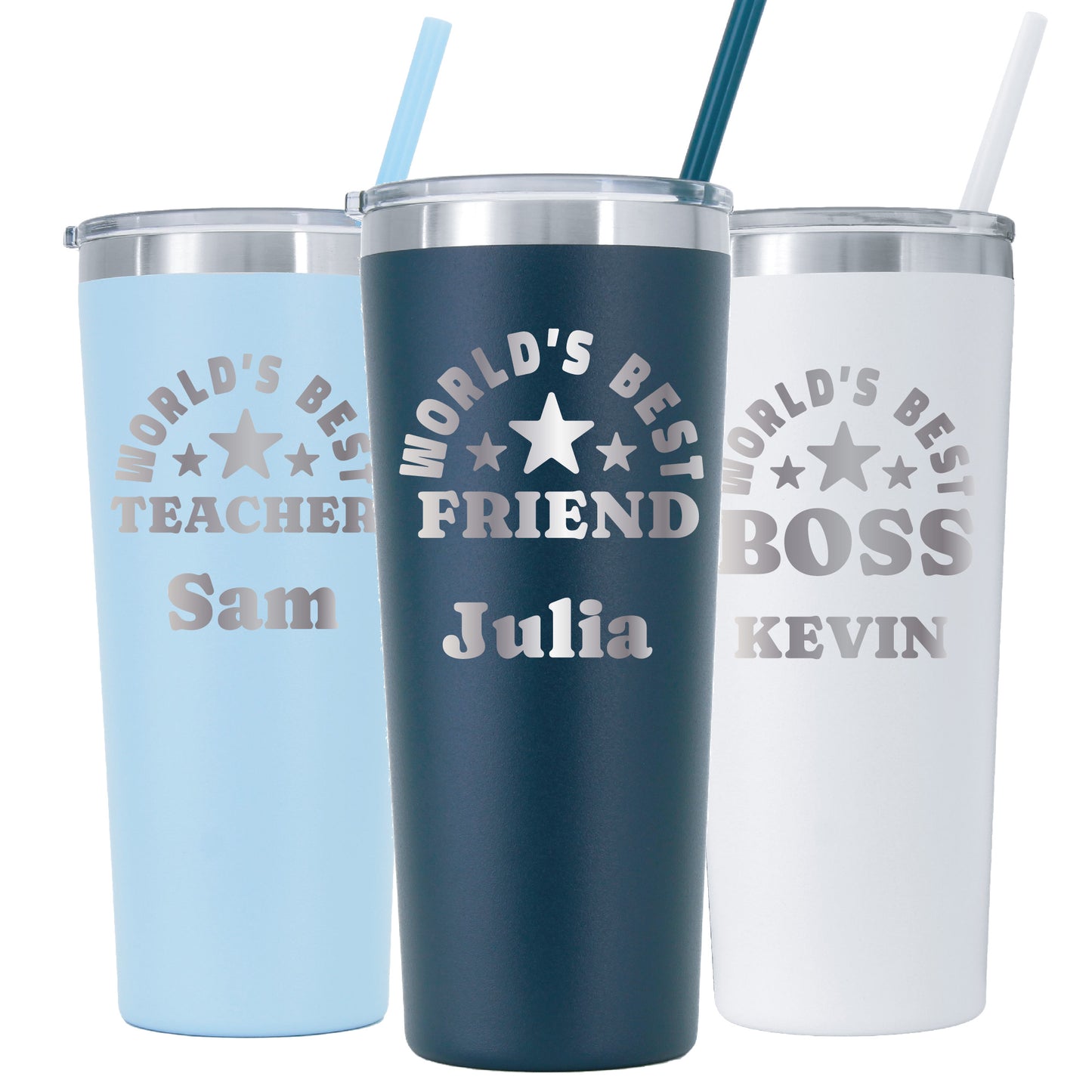 22 oz Personalized "World's Best" Tumbler Laser Engraved