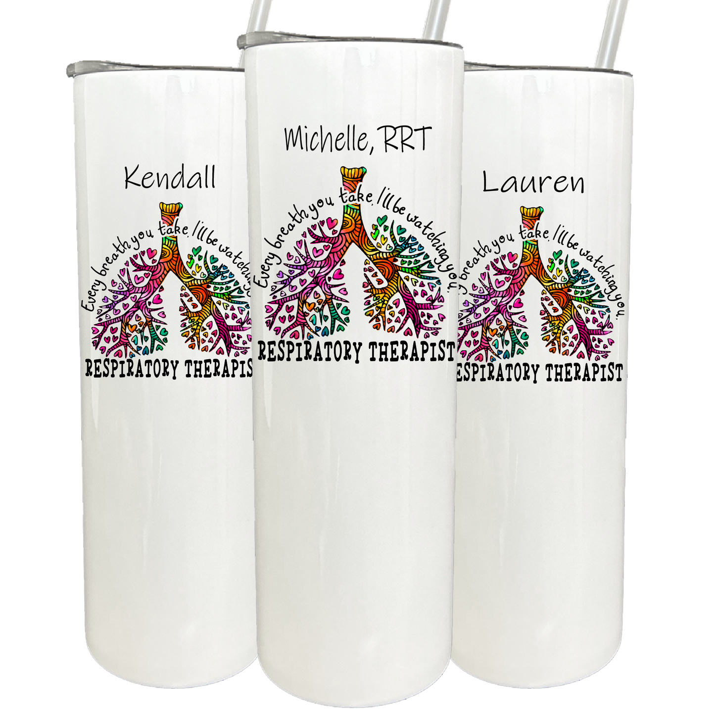30 oz Personalized Respiratory Therapist Tumbler