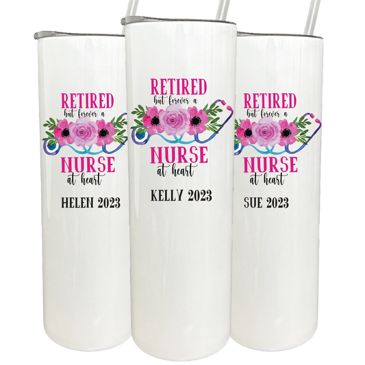 30 oz Personalized Retired Nurse Tumbler