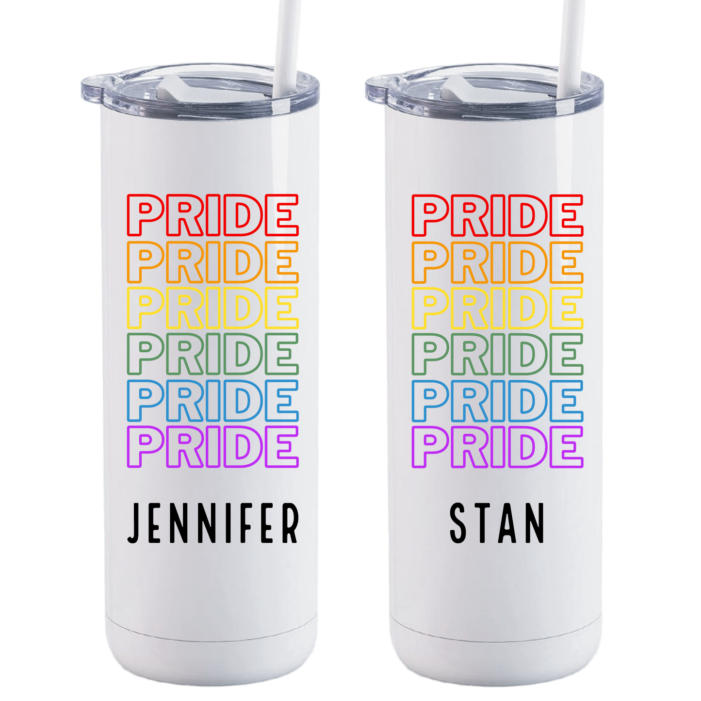 20 oz Maker Personalized Pride Pattern Tumbler