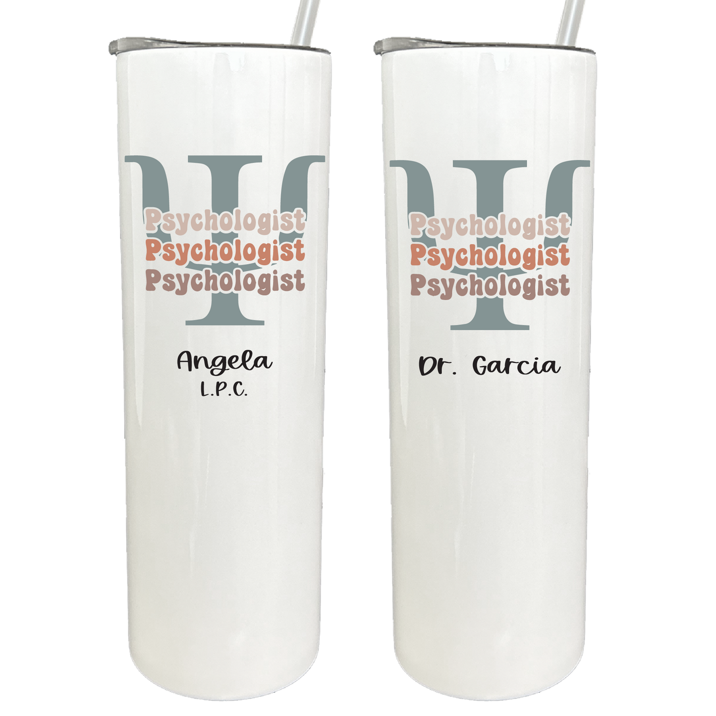 30 oz Personalized Psychologist Tumbler