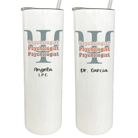30 oz Personalized Psychologist Tumbler