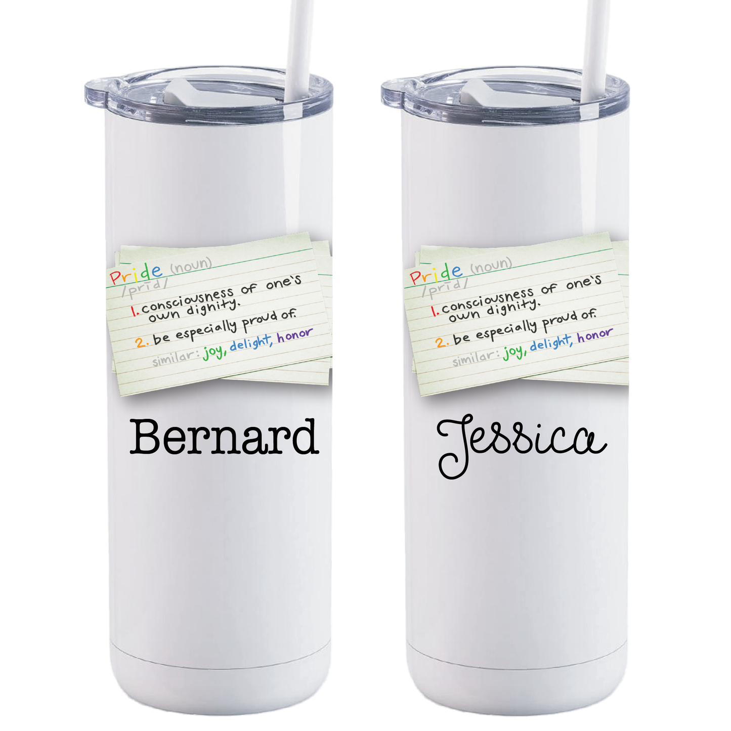 20 oz Maker Personalized Pride Notecard Tumbler