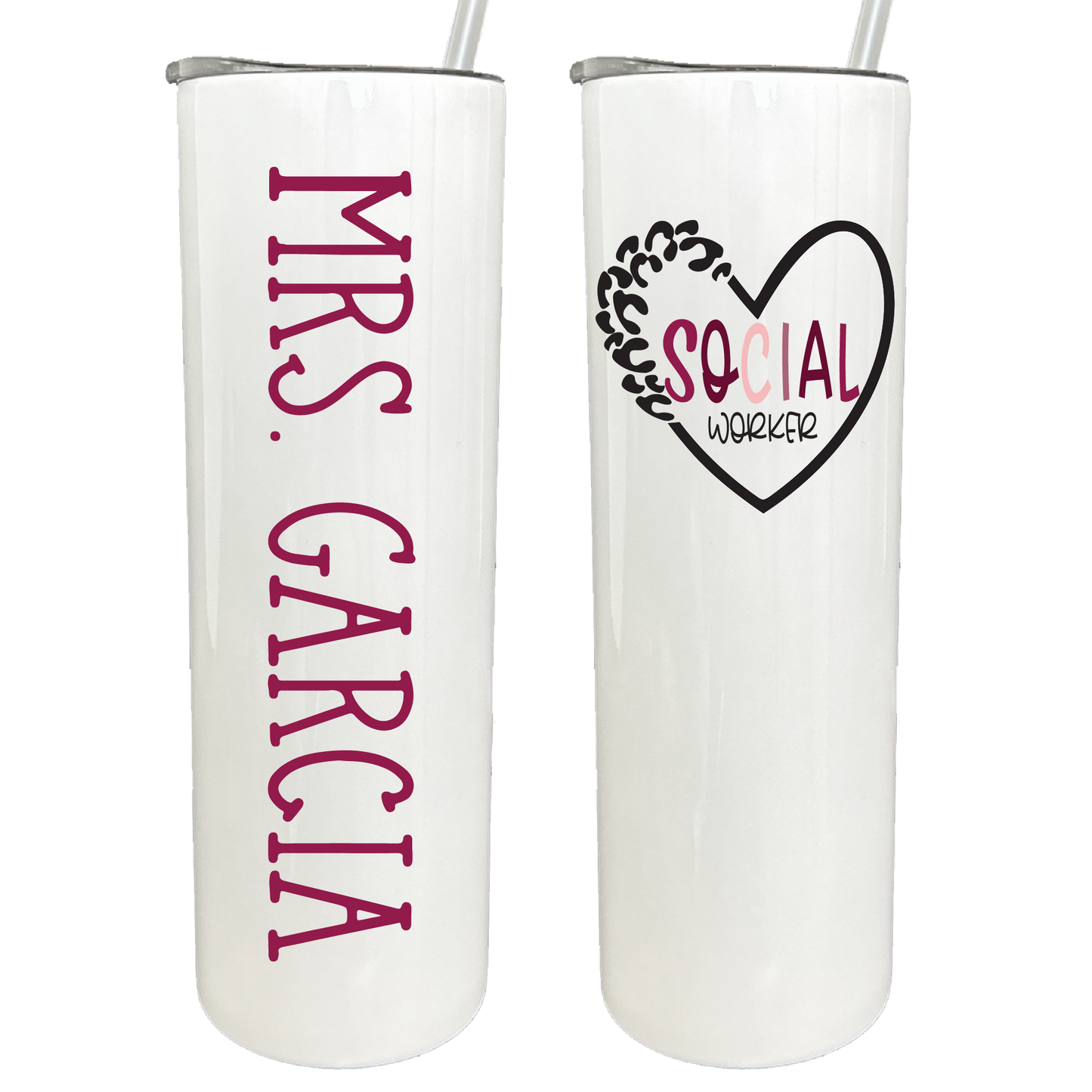 30 oz Personalized Social Worker Tumbler