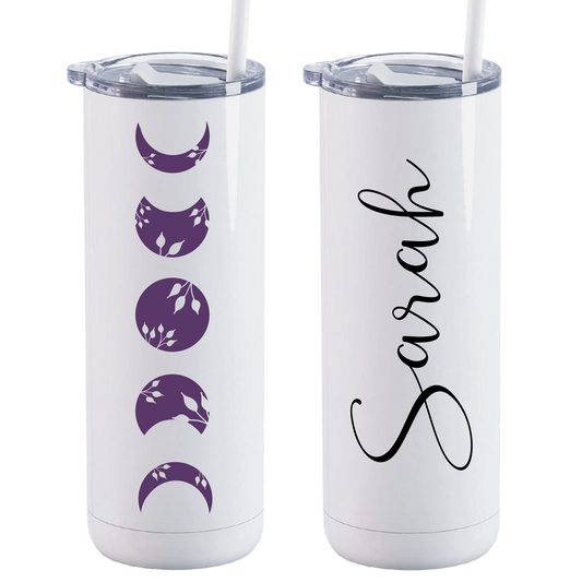Personalized Colorful Moon Phases Tumbler
