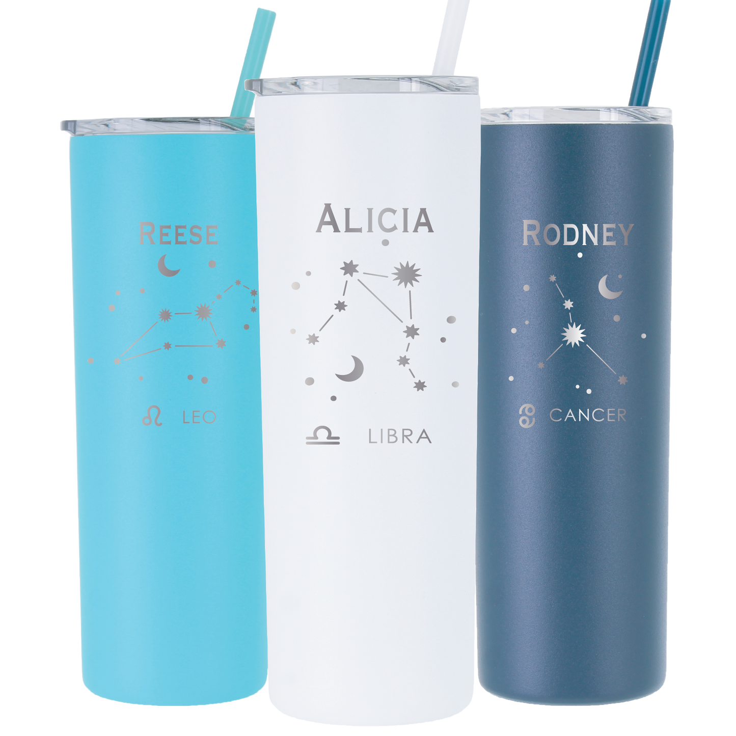20 oz Personalized Astrology Tumbler - Laser Engraved