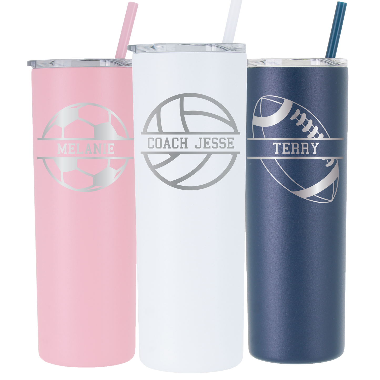 20 oz Personalized Sport Coach Tumbler - Laser Engraved