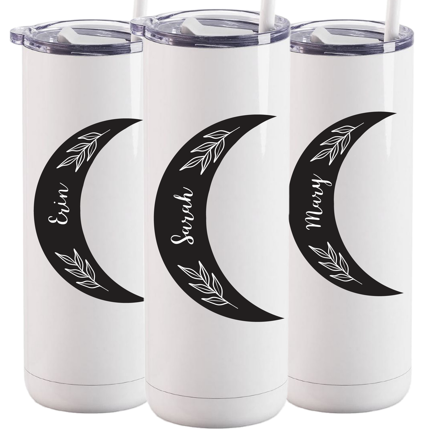 Personalized Crescent Moon Tumbler