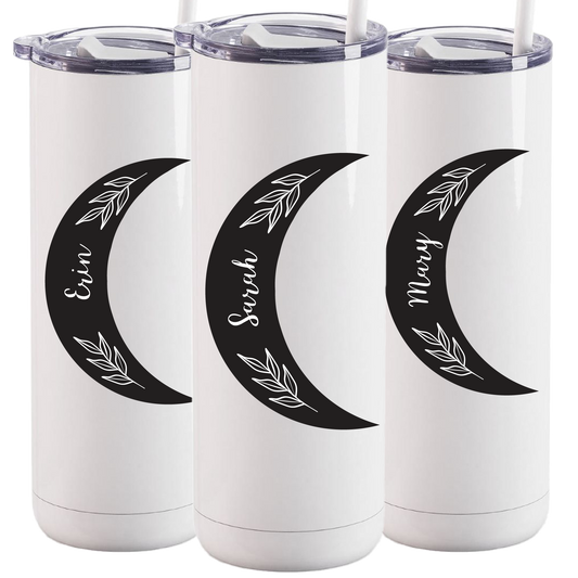 Personalized Crescent Moon Tumbler