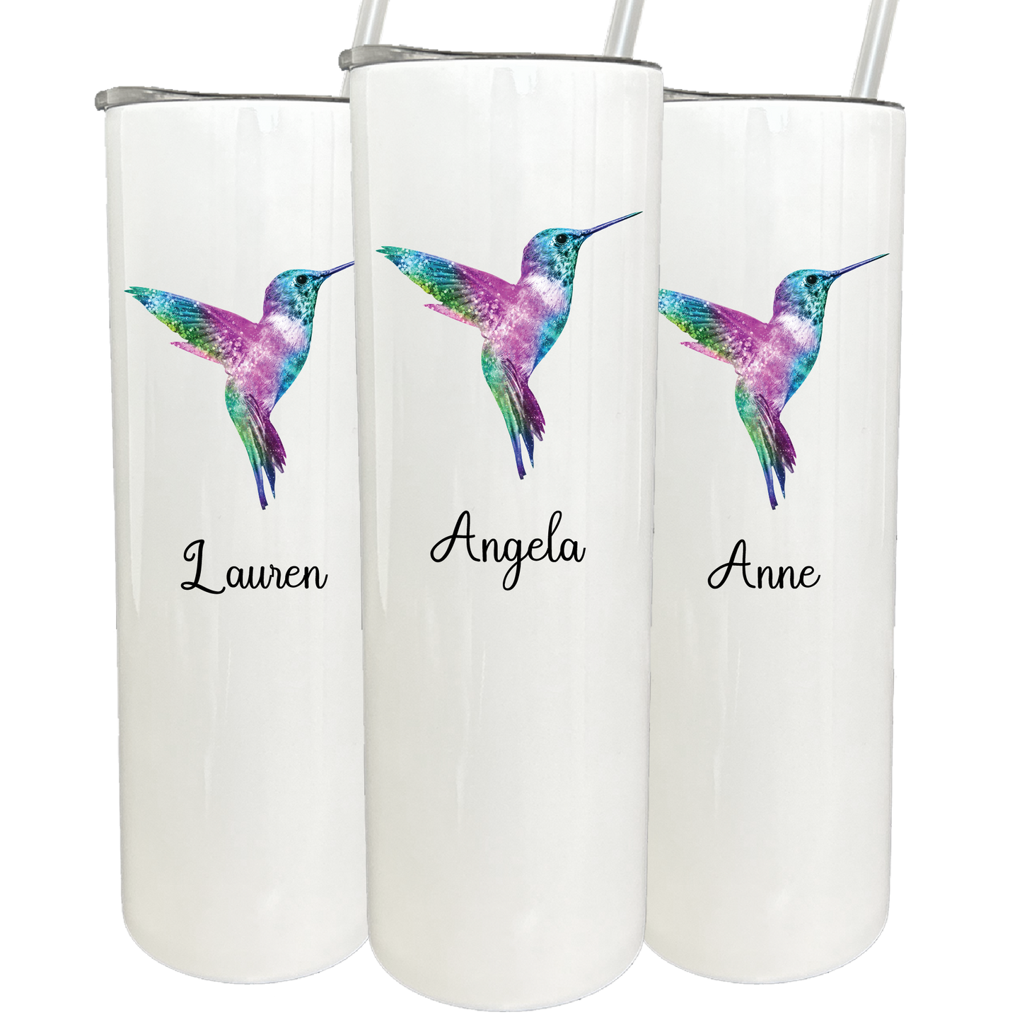30 oz Personalized Hummingbird Tumbler