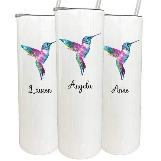 30 oz Personalized Hummingbird Tumbler