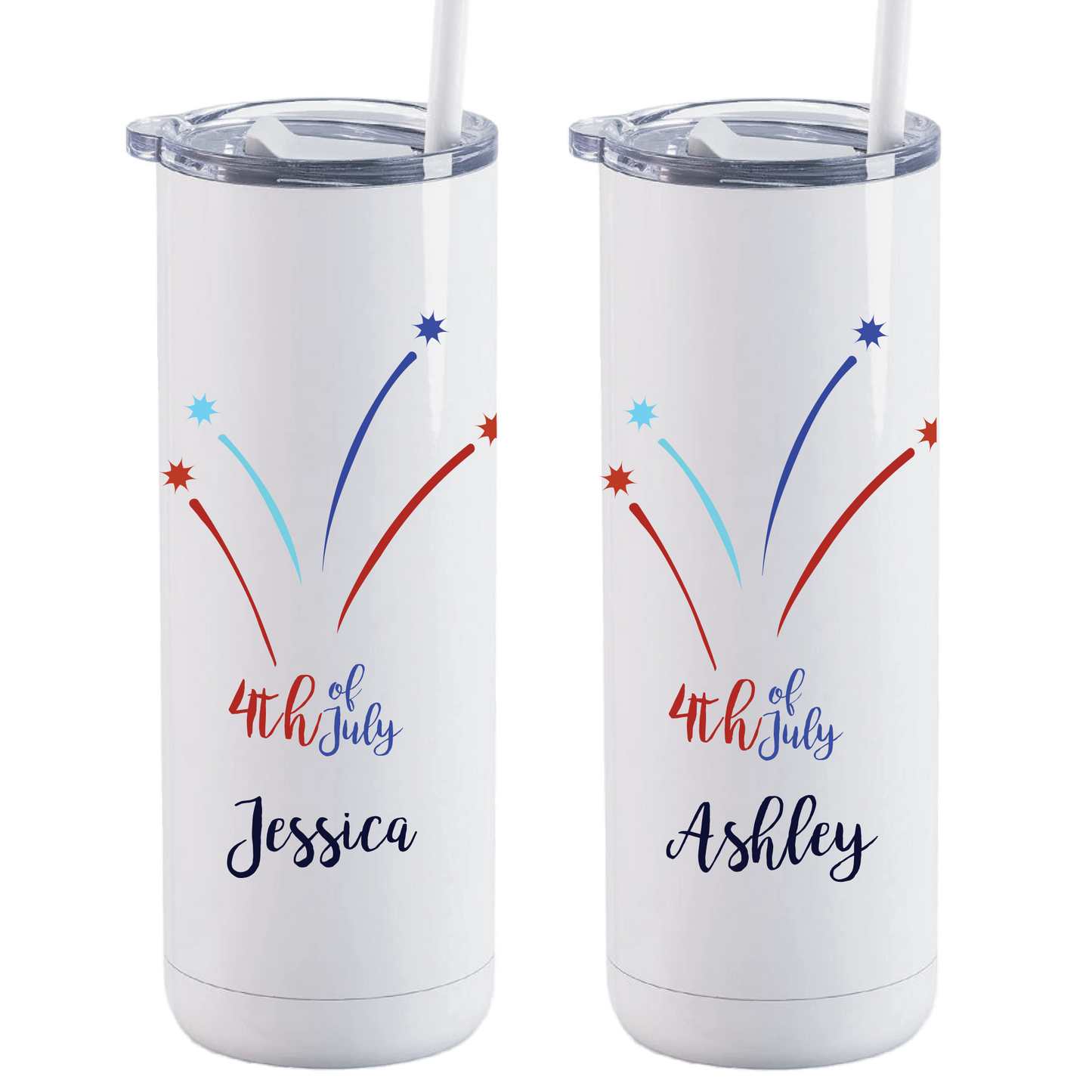 Personalized Fireworks Tumbler