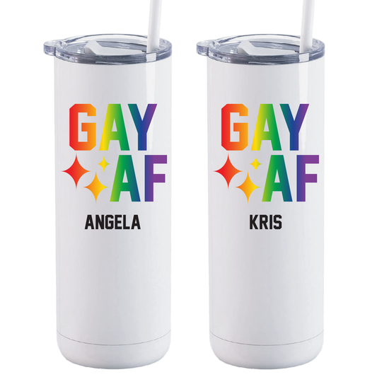 20 oz Maker Personalized "Gay AF" Tumbler