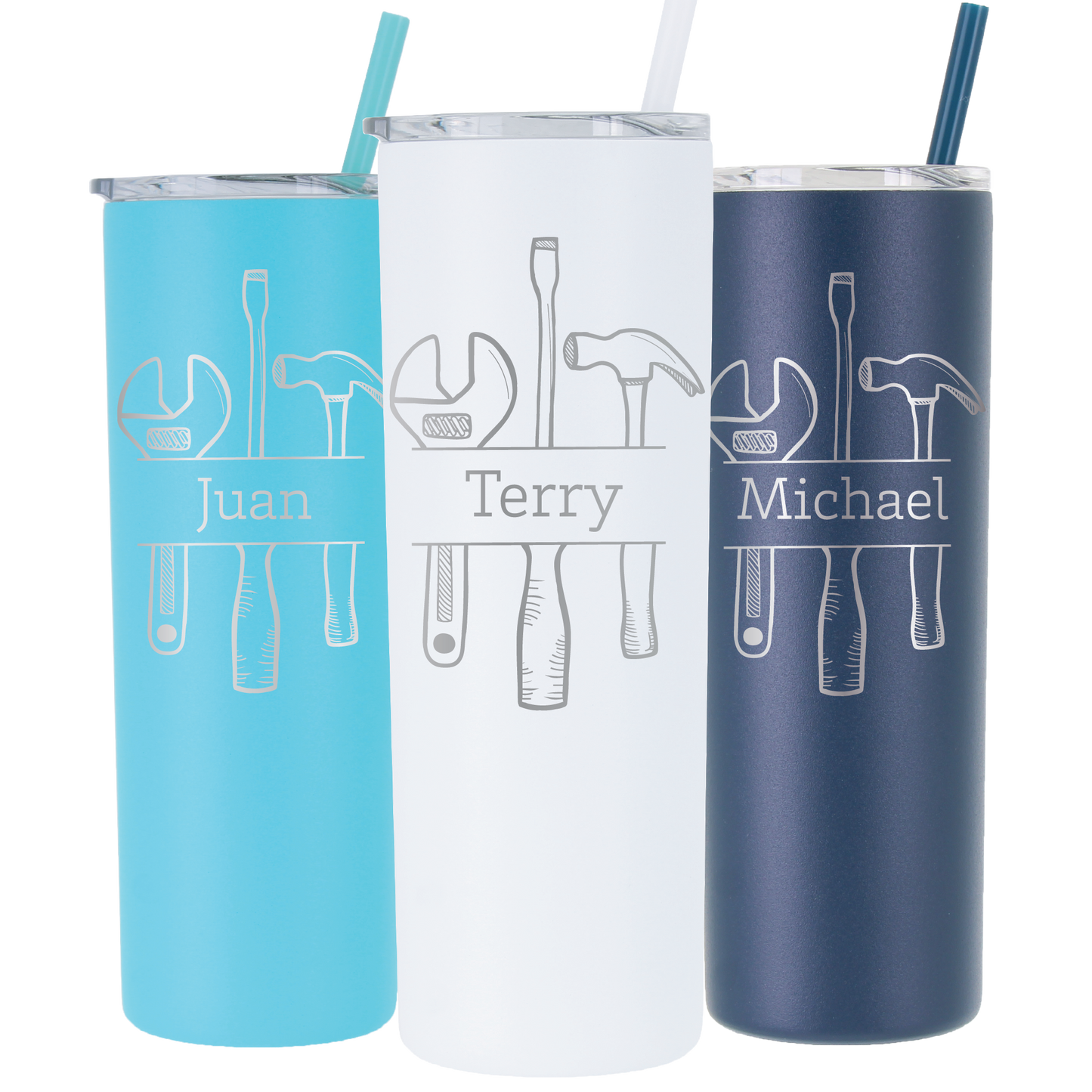 20 oz Personalized Mechanic Tumbler - Laser Engraved
