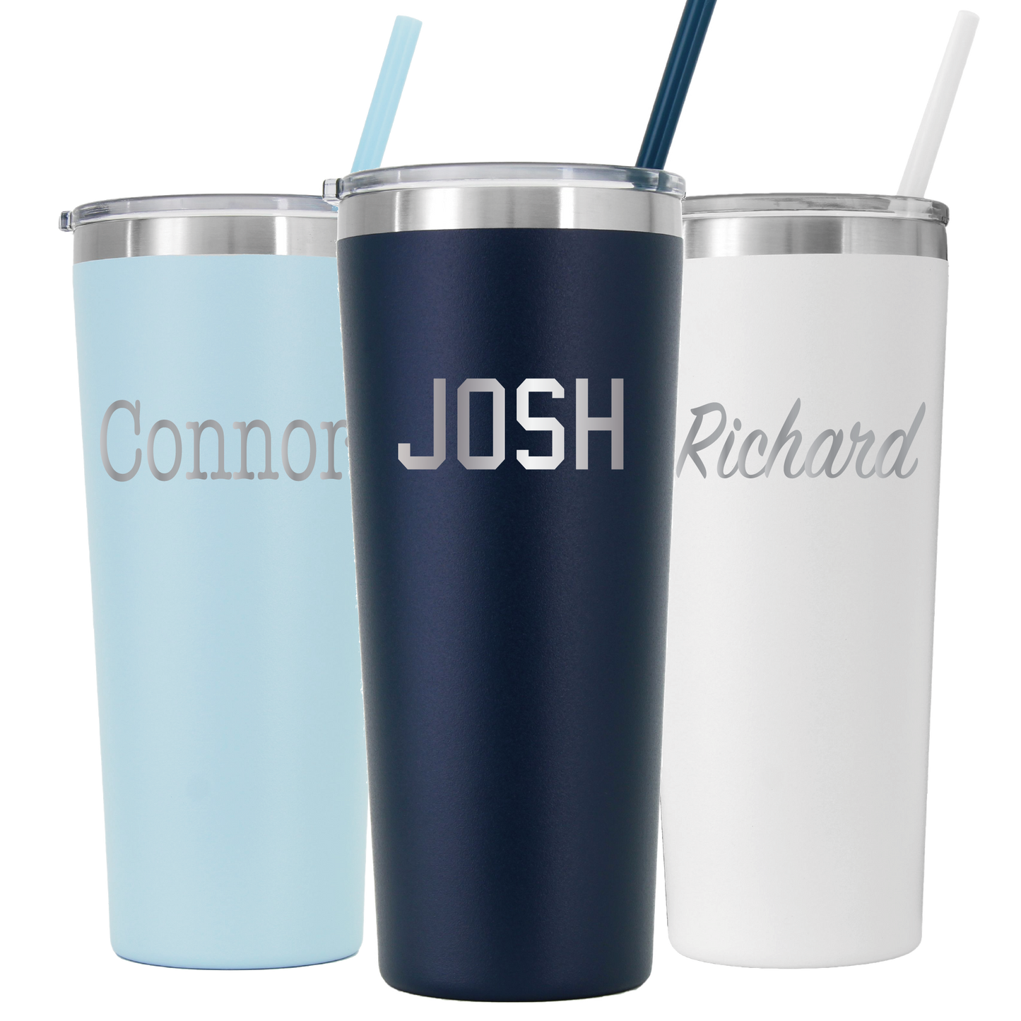 22 oz Personalized Text Laser Engraved