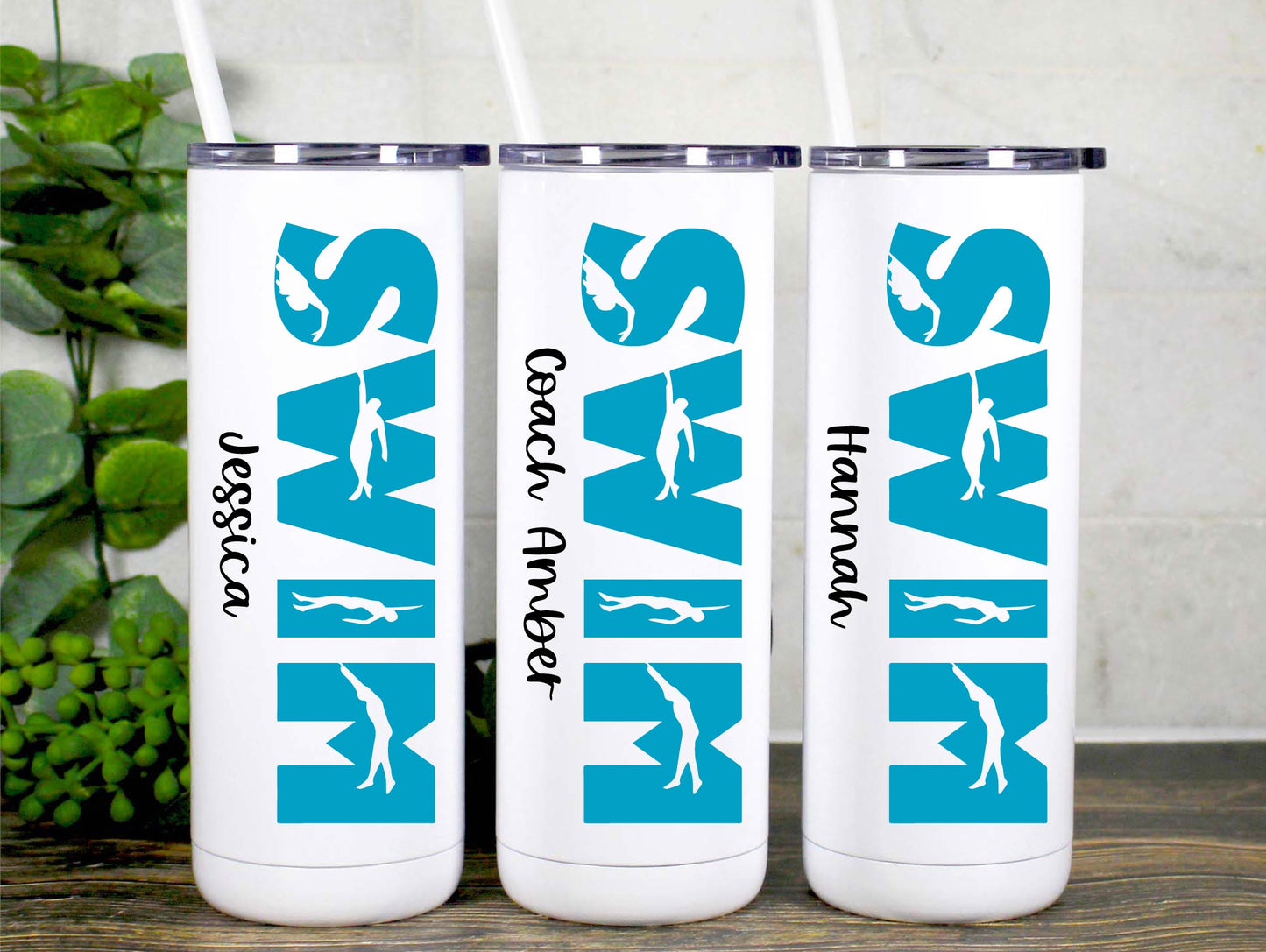 Personalized Swim Team Tumbler
