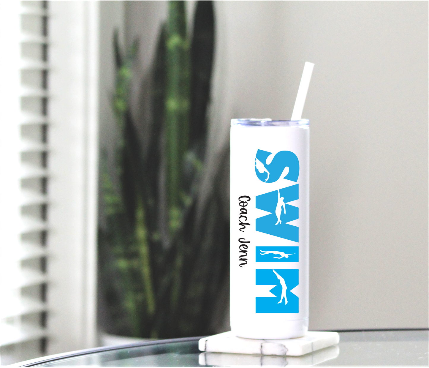 Personalized Swim Team Tumbler